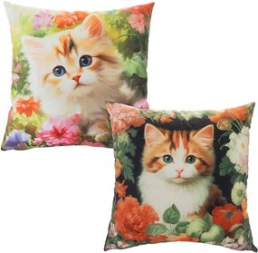 decoDoma Set de 2 fețe pernuțe PISOI 40 x 40 cm
