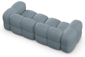 Canapea albastru-deschis 250 cm Loretto – Cosmopolitan Design