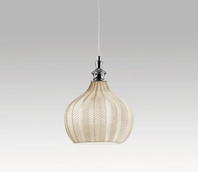 Lustra suspendata, Pendul CLEOFE ambra, alb, cobalt sau ecru