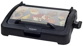 Beper 90871 Grătar electric de masă BBQ, 2200 W