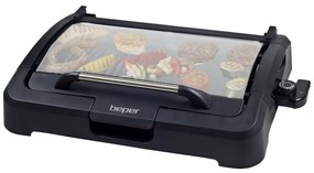 Beper 90871 Grătar electric de masă BBQ, 2200 W