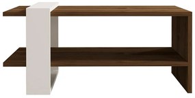 Masă de cafea Glenn (Nuc + Alb). 1089051