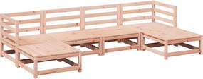 vidaXL Set canapele grădină, 6 piese, lemn masiv brad douglas