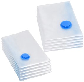 vidaXL Saci vidați îmbrăcăminte depozitare voiaj, 10 buc., 2 mărimi