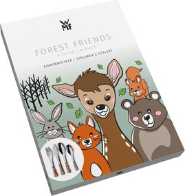 Tacâmuri pentru copii argintiu din oțel inoxidabil 4 buc. Forest Friends – WMF