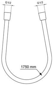 Furtun de dus Ideal Standard IdealFlex rose mat 175 cm