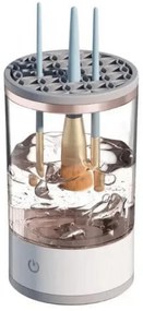 Aparat curatare pensule de machiaj Vivva Brushnista, 2in1, Design compact, USB, Alb