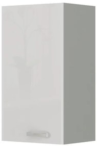 Dulap superior de bucătărie Brunea 40 G-72 1F (gri + alb lucios). 1024989