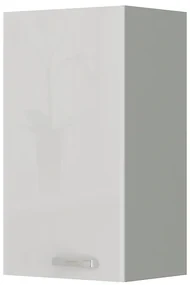 Dulap superior de bucătărie Brunea 40 G-72 1F (gri + alb lucios). 1024989