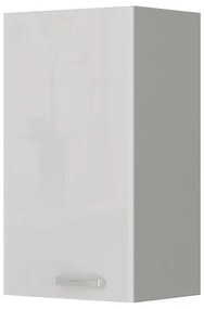 Zondo Dulap superior de bucătărie Brunea 40 G-72 1F (gri + alb lucios). 1024989