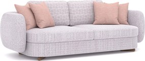 Canapea lemn masiv Calynda, 245 × 73 × 100 cm