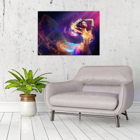 Tablou pe sticlă - Femei mistice (70x50 cm)