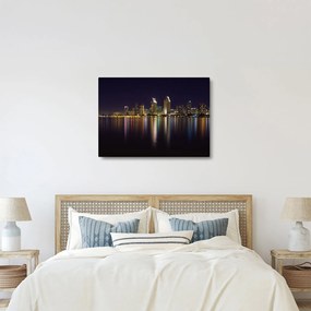 Tablou cu orașul nocturn (70x50 cm)