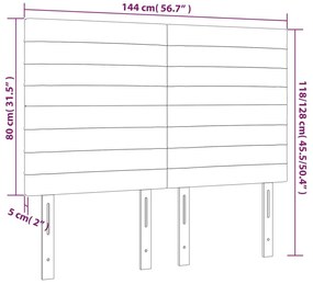 Tablii de pat, 4 buc, verde inchis, 72x5x78 88 cm, catifea 4, Verde inchis, 144 x 5 x 118 128 cm