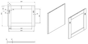 Oglindă de perete Blondie 60