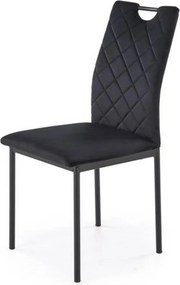 Scaun K577, negru - HLR 66, stofa catifelata/otel, 43x53x93 cm
