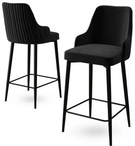 Set de scaune de bar Enox Black, 4 buc.