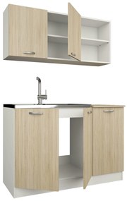 Set haaus Ara, Stejar Sonoma/Alb, L 120 cm