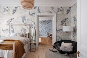 Fototapet, Koi, Blue, Rebel Walls