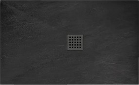 Cadita dus dreptunghiulara Rea Rock 90x120 negru