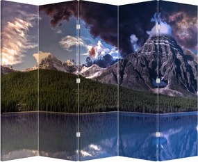 Paravan - Lac și munți (210x170 cm)