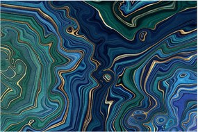 Tablou - Marmură verde- albastru (90x60 cm)