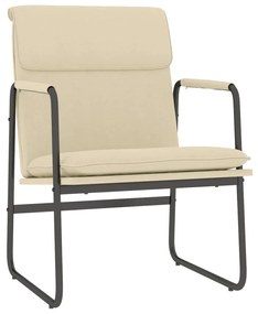 vidaXL Scaun de relaxare, crem, 55x64x80 cm, material textil