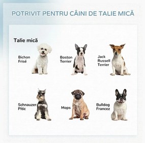 PawHut Gard Metalic Pliabil pentru Câini Interior/Exterior Ușă Zăvor Tăruși, 82x82x60cm, Gri | Aosom Romania