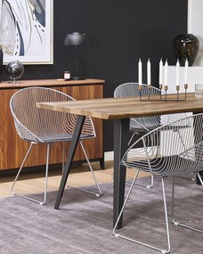 Set 2 buc. scaune pentru sufragerie Auron (argint). 1009923