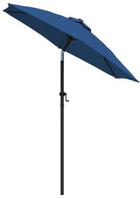 Umbrela de soare, albastru, 200 x 211 cm, aluminiu Albastru