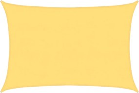 vidaXL Pânză parasolar, bej, 5 x 7 m, HDPE, 160 g/m²