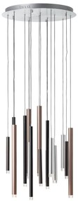 Brilliant - Lustră suspendată LED dimabilă pe cablu CEMBALO LED/70W/230V crom/negru/maro