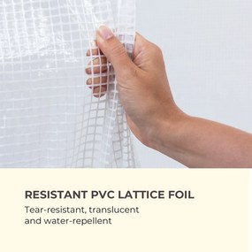 Plant Palace x2, seră, 200 x 220 x 100 cm, țevi din oțel, folie de plasă din PVC