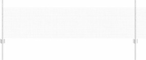 vidaXL Gard cu Stâlp Argintiu 0,5 x 25 m Oțel