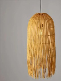 Lustra suspendata stil natural ratan galben VENA