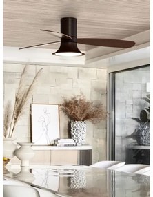 Ventilator LED de tavan Lucci Air 210663 FLUSSO 1xGX53/18W/230V maro + telecomandă