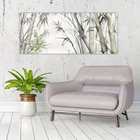 Tablou - Bambuși,desen (120x50 cm)