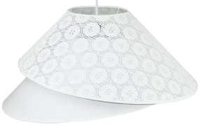 Lustră pe cablu Duolla COCO 1xE27/40W/230V d. 50 cm alb
