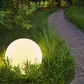 Lampă solară LED RGBW BALL 30 cm, 3,2V 500 mAh, IP65 + telecomandă