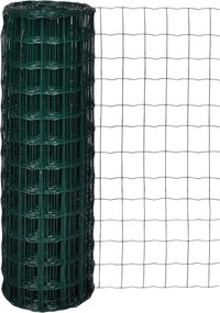 vidaXL Euro gard, verde, 10 x 1,2 m, oțel