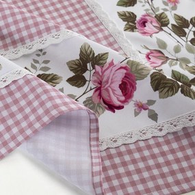 Fată de masă centrală cu imprimeu TRANDAFIRI ÎNFLOREȘTE 85 x 85 cm