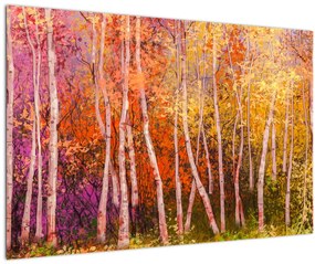 Tablou - Pădurea colorată (90x60 cm)