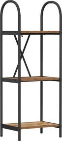 vidaXL Raft pentru cărți Lemn vechi 40 x 30 x 109 cm Lemn compozit