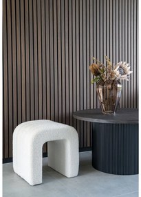 Colma puf, pluș, alb, 41x36,5 cm