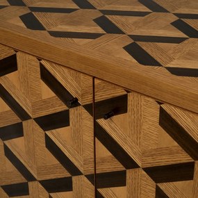 Comoda design LUX furnir de stejar Rubicon