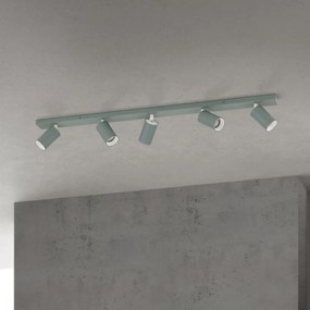 Plafoniera cu 5 spoturi directionabile stil minimalist PENN, verde deschis