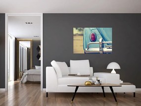 Tablou cu veteran turcoaz (90x60 cm)