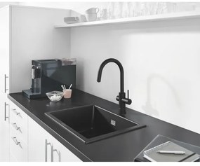 GROHE 31655AP0 - Chiuvetă K700U 610 × 460 mm, piatră neagră/negru