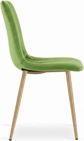 OFERTA Scaun din catifea verde deschis LAVA II. calitate