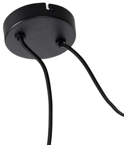 Lampă suspendată neagră cu 2 lumini - Cava